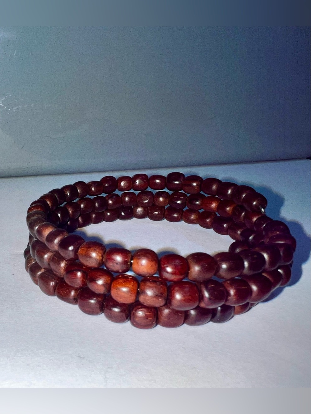 Handmade Wooden Beaded Coil Costa Rica Bracelet NWOT